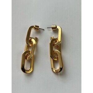 NWOT Jenny  Bird Gold Link Chain Drop Earrings